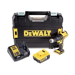 Dewalt Dcd 778 P1t Perceuse Visseuse À Percussion Sans Fil 18v 65 Nm + 1x Batterie 5,0 Ah + Chargeur + Coffret Tstak