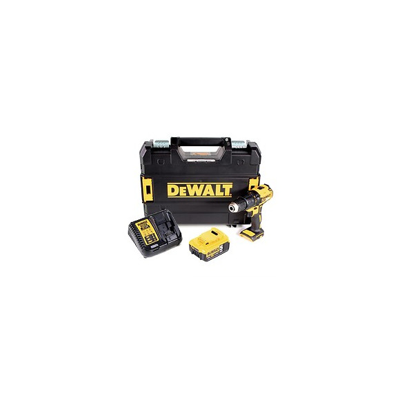 Dewalt Dcd 778 P1t Perceuse Visseuse À Percussion Sans Fil 18v 65 Nm + 1x Batterie 5,0 Ah + Chargeur + Coffret Tstak
