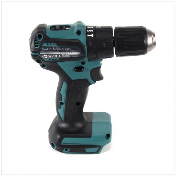 Makita Dhp 483 Z Perceuse Visseuse À Percussion Sans Fil 18v 40nm Solo - Sans Batterie, Sans Chargeur