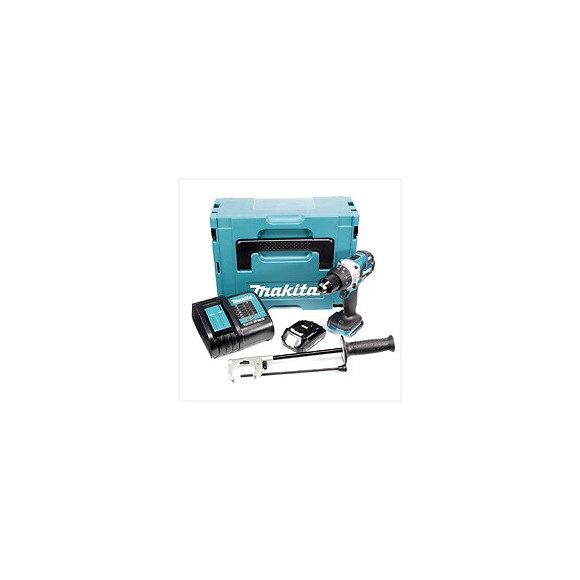 Makita Dhp 481 Perceuse Visseuse À Percussion Sans Fil 18 V Li-ion + 1x Batterie Bl1820 2 Ah + Chargeur Dc18sd + Coffret Makpa
