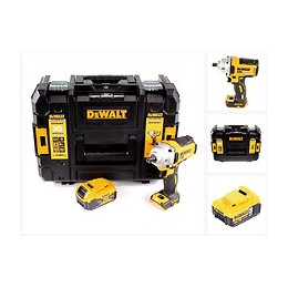 Dewalt Dcf 894 Nt Visseuse À Chocs Sans Fil 18v 1/2" Brushless + 1x Batterie 5,0ah + Coffret De Transport Tstak - Sans Chargeu