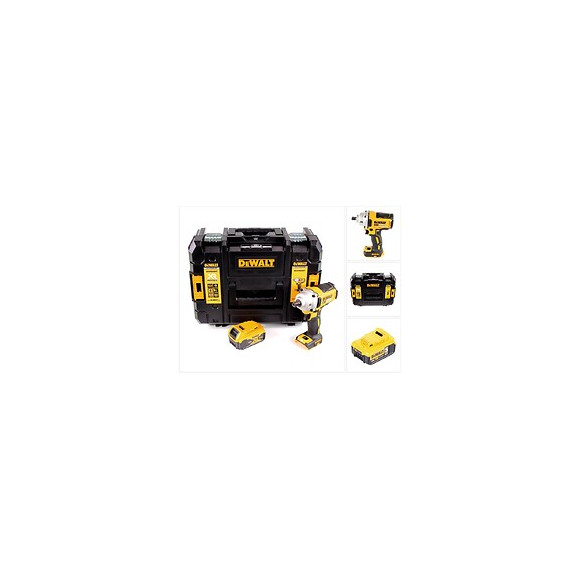 Dewalt Dcf 894 Nt Visseuse À Chocs Sans Fil 18v 1/2" Brushless + 1x Batterie 5,0ah + Coffret De Transport Tstak - Sans Chargeu