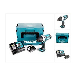Makita Dtw 450 Rf1j 18v Li-ion Boulonneuse À Chocs Sans Fil Avec Boîtier Makpac + 1x Batterie Bl 1830 3,0 Ah + Chargeur Rapid