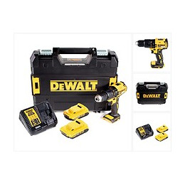 Dewalt Dcd 778 D2t Perceuse Visseuse À Percussion Sans Fil 18v 65nm + 2x Batteries 2,0ah + Chargeur + Coffret Tstak