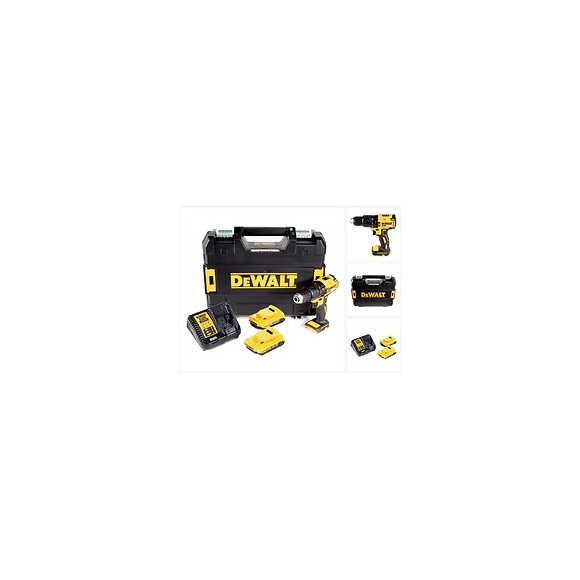 Dewalt Dcd 778 D2t Perceuse Visseuse À Percussion Sans Fil 18v 65nm + 2x Batteries 2,0ah + Chargeur + Coffret Tstak
