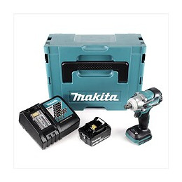 Makita Dtw 285 Rf1j 18 V Li-ion Boulonneuse À Chocs Sans Fil Avec Boîtier Makpac + 1x Batterie Bl 1830 3,0 Ah + Chargeur Rapi