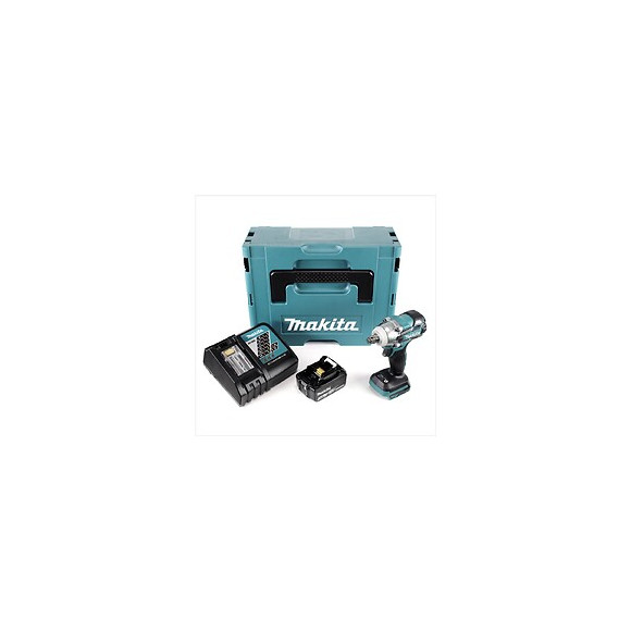 Makita Dtw 285 Rf1j 18 V Li-ion Boulonneuse À Chocs Sans Fil Avec Boîtier Makpac + 1x Batterie Bl 1830 3,0 Ah + Chargeur Rapi