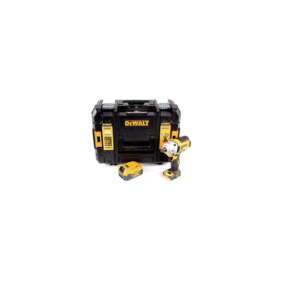 Dewalt Dcf 894 Nt Visseuse À Chocs Sans Fil 18v 1/2" Brushless + 1x Batterie 5,0ah + Coffret De Transport Tstak - Sans Chargeu