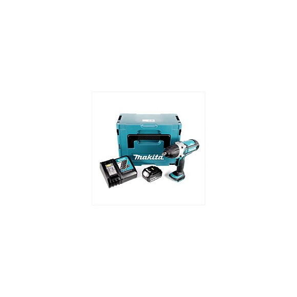 Makita Dtw 450 Rf1j 18v Li-ion Boulonneuse À Chocs Sans Fil Avec Boîtier Makpac + 1x Batterie Bl 1830 3,0 Ah + Chargeur Rapid