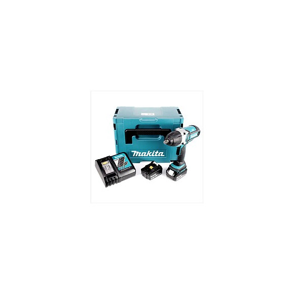 Makita Dtw 450 Rfj 18v Li-ion Boulonneuse À Chocs Sans Fil Avec Boîtier Makpac + 2x Batteries Bl 1830 3,0 Ah + Chargeur Rapid