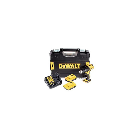 Dewalt Dcd 778 D2t Perceuse Visseuse À Percussion Sans Fil 18v 65nm + 2x Batteries 2,0ah + Chargeur + Coffret Tstak