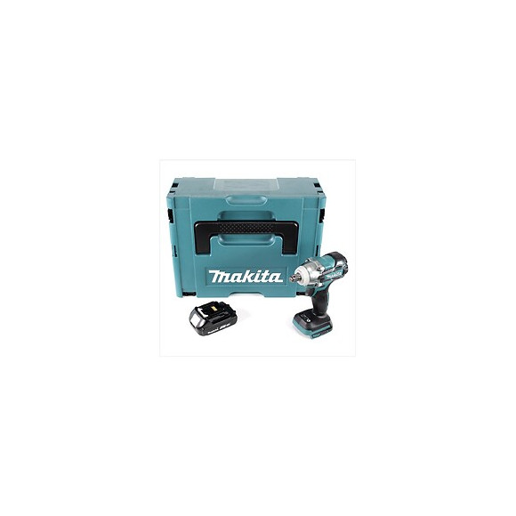 Makita Dtw 285 Y1j 18 V Li-ion Boulonneuse À Chocs Sans Fil Avec Boîtier Makpac + 1x Batterie Bl 1820 2,0 Ah - Sans Chargeur