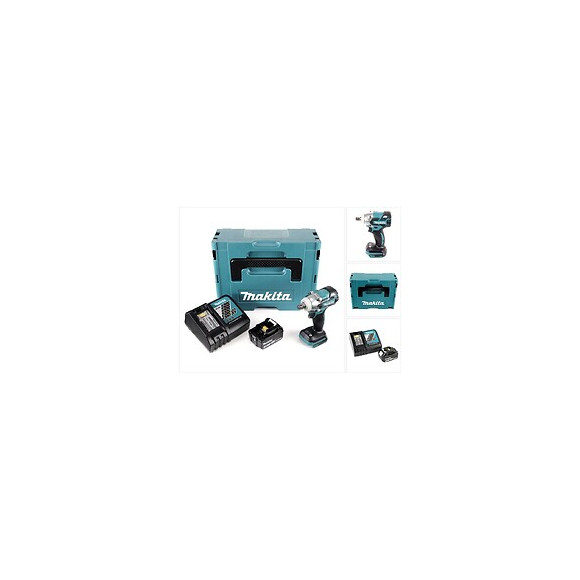 Makita Dtw 285 Rf1j 18 V Li-ion Boulonneuse À Chocs Sans Fil Avec Boîtier Makpac + 1x Batterie Bl 1830 3,0 Ah + Chargeur Rapi