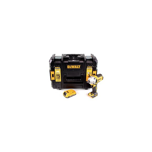 Dewalt Dcf 894 Nt Visseuse À Chocs Sans Fil 18v 1/2" Brushless + 1x Batterie 2,0ah + Coffret De Transport Tstak - Sans Chargeu