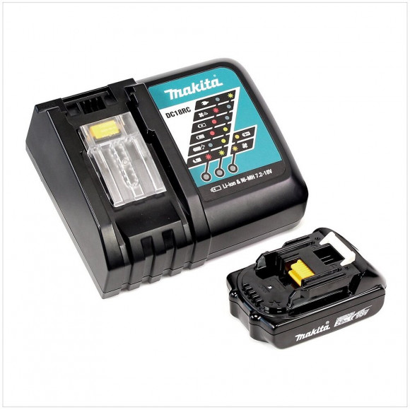 Makita Dhp 482 Zw  Y1j-p - 18 V Li-ion Perceuse Visseuse À Percussion Sans Fil Avec Boîtier Makpac + 1x Bl1820 2,0ah Batterie