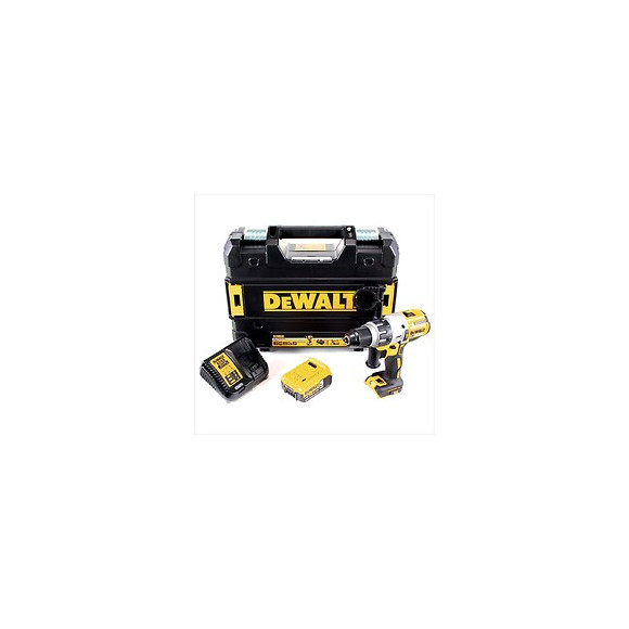 Dewalt Dcd 996 P1 18 V Brushless Li-ion Perceuse-visseuse À Percussion Sans Fil Avec Boîtier Tstak + 1x Batterie Dcb 184 5,0 