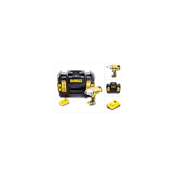 Dewalt Dcf 899 18 V Boulonneuse À Chocs Sans Fil Brushless 950 Nm 1/2" Avec Boîtier Tstak + 1 X Dcb 183 2,0 Ah Batterie - San