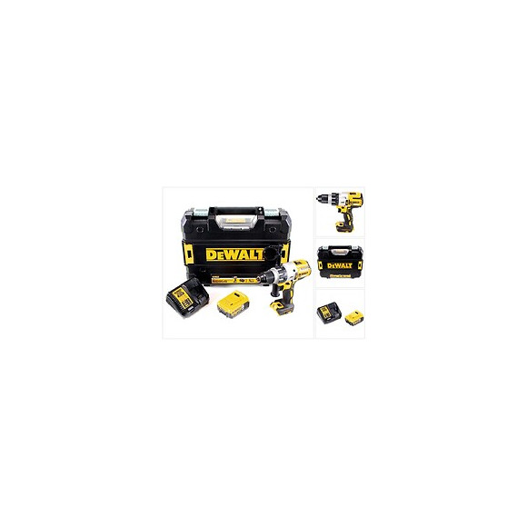Dewalt Dcd 996 P1 18 V Brushless Li-ion Perceuse-visseuse À Percussion Sans Fil Avec Boîtier Tstak + 1x Batterie Dcb 184 5,0 
