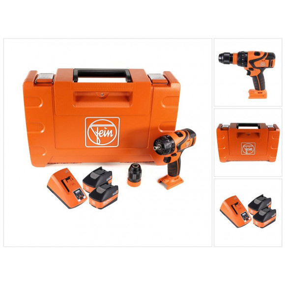 Fein Asb 18 Q Perceuse-visseuse À Percussion Sans Fil 18v 60nm Avec Interface Quickin ( 71132364000 ) + Coffret De Transport +