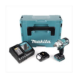 Makita Dtw 285 Y1j-d 18 V Li-ion Boulonneuse À Chocs Sans Fil Avec Boîtier Makpac 2 + 1x Batterie Bl 1820 2,0 Ah + Chargeur R