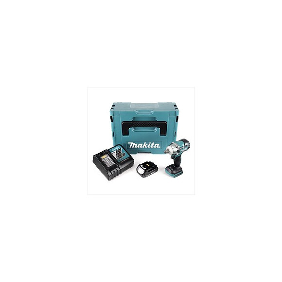 Makita Dtw 285 Y1j-d 18 V Li-ion Boulonneuse À Chocs Sans Fil Avec Boîtier Makpac 2 + 1x Batterie Bl 1820 2,0 Ah + Chargeur R