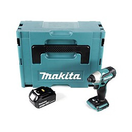 Makita Dtd 155 Rf1 Perceuse Visseuse À Percussion Sans Fil Et Sans Balai 18 V  Li-ion + 1x Batterie Bl1830 3,0 Ah + Coffret - 