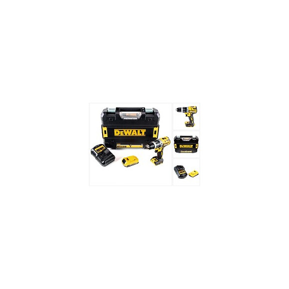 Dewalt Dcd 796 D1 18 V Perceuse Visseuse À Percussion Sans Fil Brushless 70 Nm Avec Boîtier Tstak + 1x Batterie Dcb 183 2,0 A