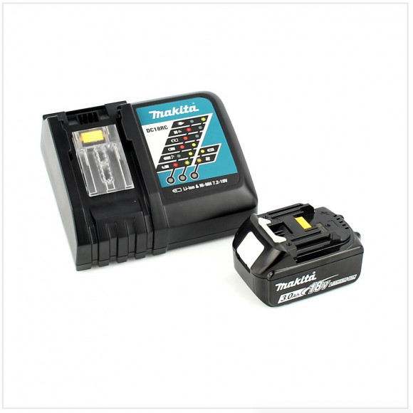 Makita Dtd 154 Rf1j 18 V Li-ion Visseuse À Chocs Sans Fil Avec Boîtier Makpac + 1x Batterie Bl1830 3,0 Ah + Chargeur Rapide D