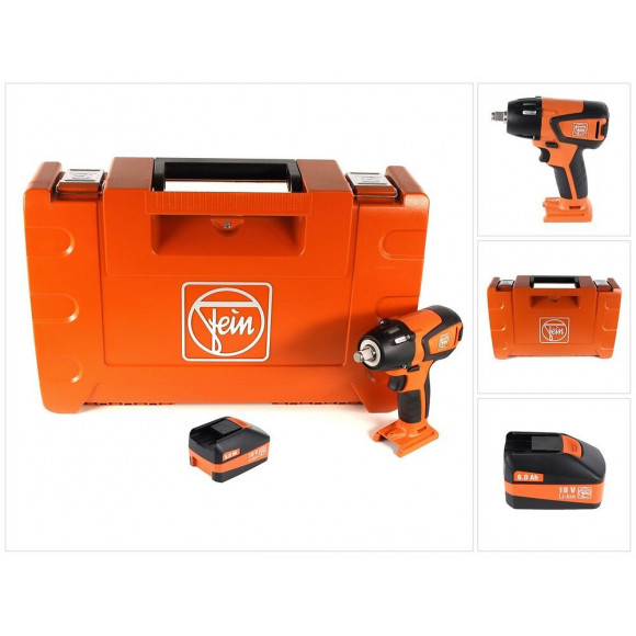 Fein Ascd 18-300 W2 Boulonneuse-visseuse À Chocs Sans Fil 18 V 290nm ( 71150664000 ) + Coffret De Transport + 1x Batterie 6,0 