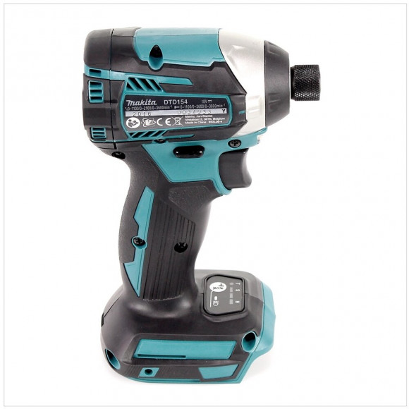Makita Dtd 154 Z Visseuse À Percussion Sans Fil 18v, 1/4", 175nm, Sans Balai, Solo - Sans Batterie, Sans Chargeur