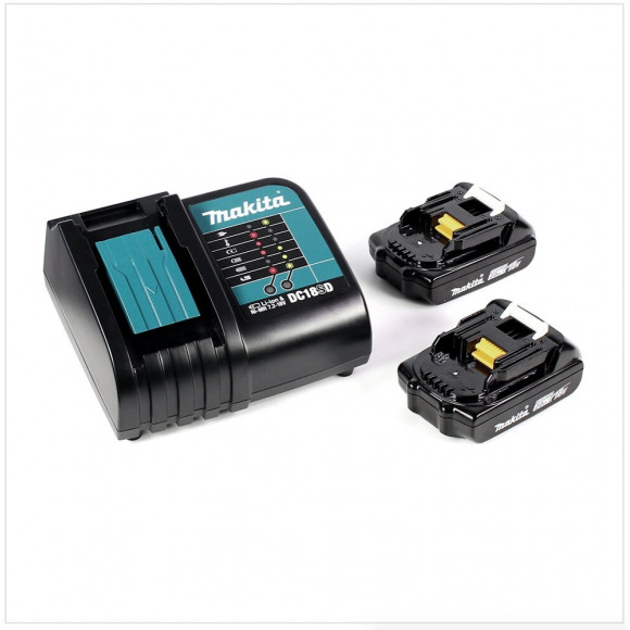Makita Dtd 152 Raj 18v Li-ion Visseuse À Chocs Sans Fil Avec Boîtier Makpac + 2x Batteries Bl 1820 2,0 Ah Li-ion + Chargeur R