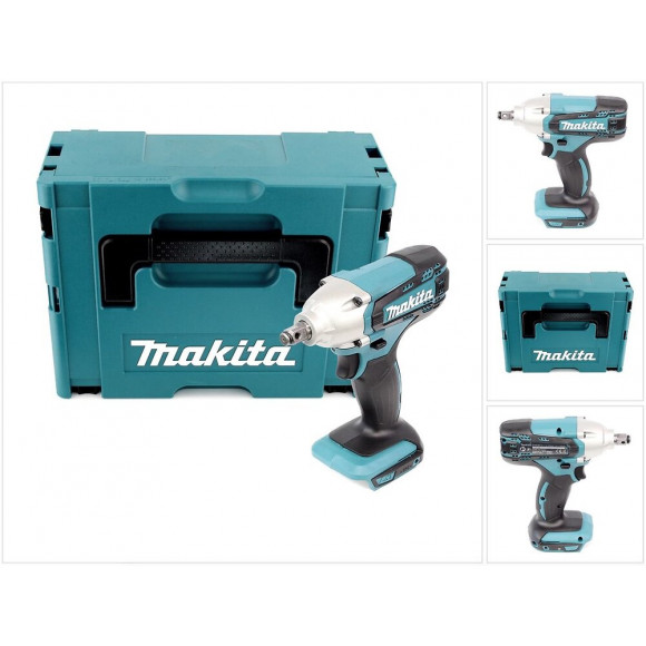 Makita Dtw 190 Zj Visseuse À Percussion Sans Fil 18v 190 Nm Solo + Coffret Makpac - Sans Batterie, Sans Chargeur