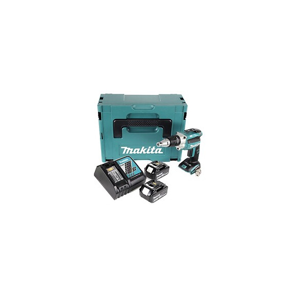 Makita Dfs 250 Rgj Visseuse À Cloison Sèche Sans Fil 18 V Brushless + 2x Batteries Rechargeables 6,0 Ah + Chargeur + Coffret 