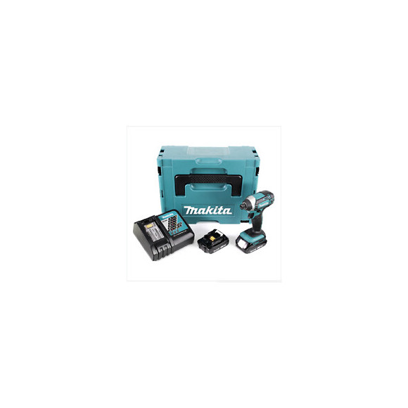 Makita Dtd 152 Raj 18v Li-ion Visseuse À Chocs Sans Fil Avec Boîtier Makpac + 2x Batteries Bl 1820 2,0 Ah Li-ion + Chargeur R