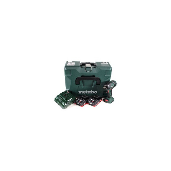 Metabo Ssw 18 Ltx 300 Bl Visseuse À Chocs Sans Fil 18v ( 602395800 ) 300nm 1/2" Brushless + 2x Batteries 4,0ah + Chargeur + Co