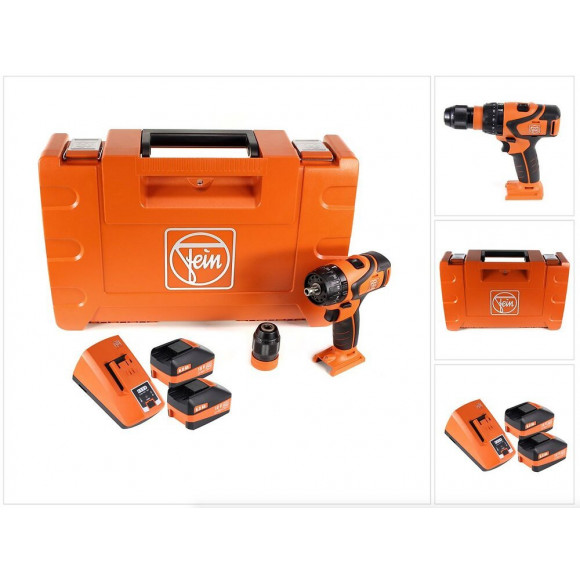 Fein Asb 18 Q Perceuse-visseuse À Percussion Sans Fil 18v 60nm Avec Interface Quickin ( 71132364000 ) + Coffret De Transport +