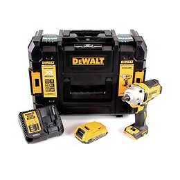 Dewalt Dcf 894 D1 Visseuse À Chocs Sans Fil 18v 1/2" Brushless + 1x Batterie 2,0ah + Chargeur + Coffret De Transport Tstak