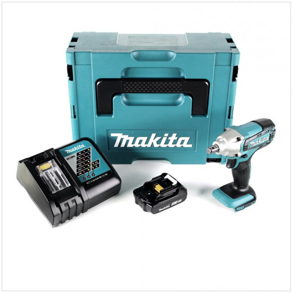 Makita Dtw 190 Ry1j 18v Li-ion Boulonneuse À Chocs Sans Fil Avec Boîtier Makpac + 1x Batterie Bl 1820 2,0 Ah + Chargeur Rapid