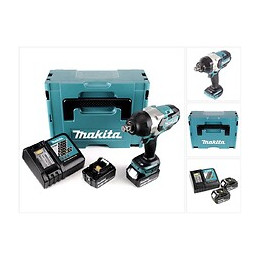 Makita Dtw 1001 Rfj 18 V Li-ion Brushless Boulonneuse À Chocs Sans Fil Avec Boîtier Makpac + 2x Batteries Bl 1830 3,0 Ah + Ch
