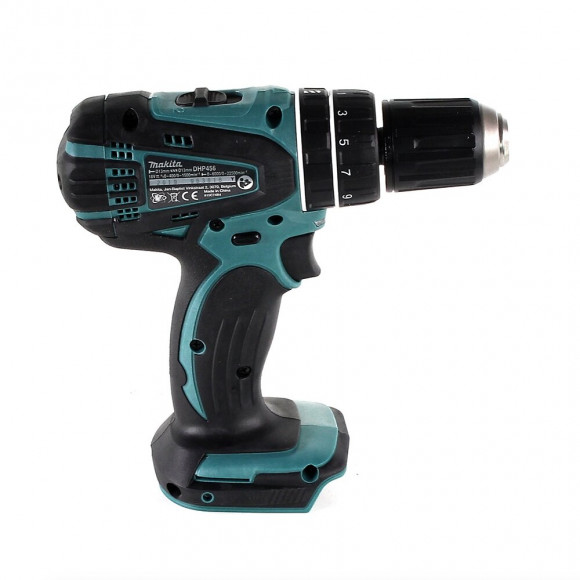 Makita Dhp 456 Zj Perceuse Visseuse À Percussion Sans Fil 50 Nm 18 V + Makpac - Sans Batterie, Sans Chargeur