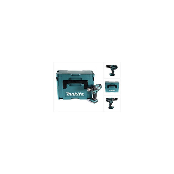 Makita Dhp 456 Zj Perceuse Visseuse À Percussion Sans Fil 50 Nm 18 V + Makpac - Sans Batterie, Sans Chargeur