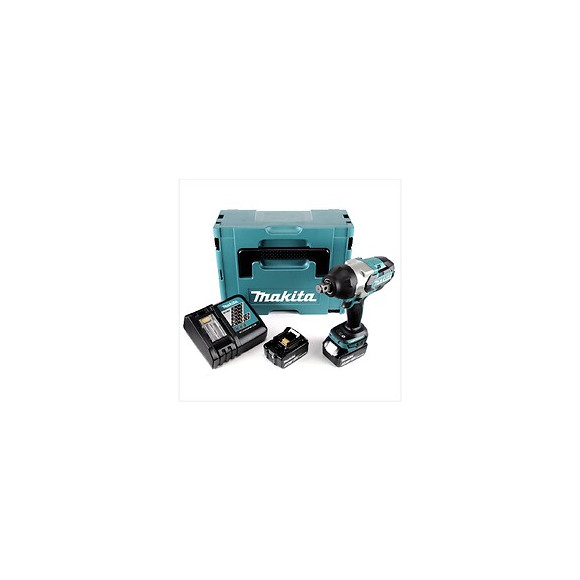 Makita Dtw 1001 Rfj 18 V Li-ion Brushless Boulonneuse À Chocs Sans Fil Avec Boîtier Makpac + 2x Batteries Bl 1830 3,0 Ah + Ch