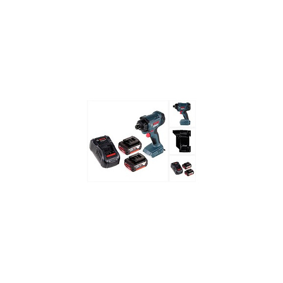 Bosch Gdr 18v-160 Visseuse À Chocs Sans Fil 18v 1/4" 160nm + 2x Batteries 5,0ah + Chargeur + Insert - Sans Coffret
