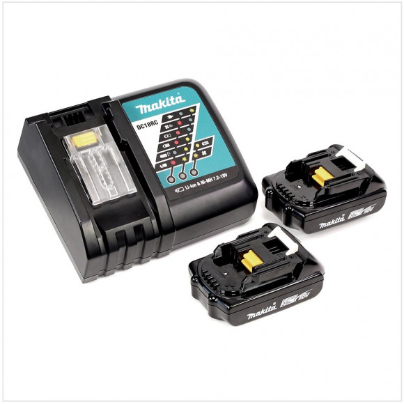 Makita Dhp 481 Ryj 18v Perceuse Visseuse À Percussion Sans Fil Brushless 115 Nm Avec Boîtier Makpac + 2x Batteries 2ah Li-ion