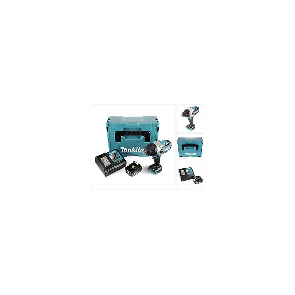 Makita Dtw 1001 Rf1j 18 V Li-ion Brushless Boulonneuse À Chocs Sans Fil Avec Boîtier Makpac + 1x Batterie Bl 1830 3,0 Ah + Ch