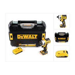 Dewalt Dcf 887 Visseuse À Chocs Sans Fil 18 V Brushless Avec Mandrin De 1/4" + Boîtier Tstak + 1x Batterie 2 Ah- Sans Chargeu