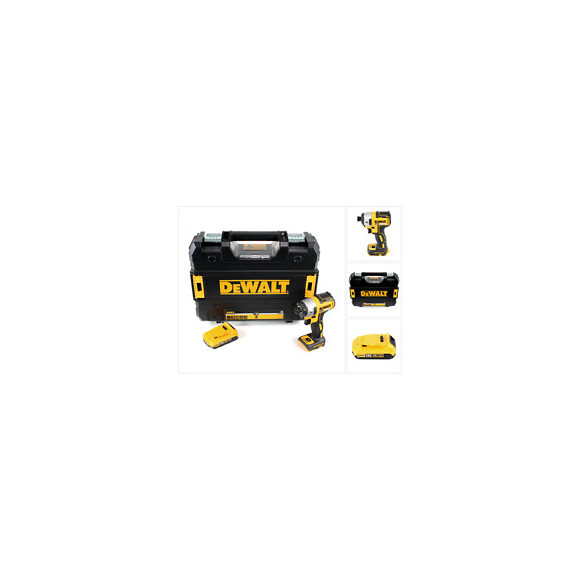 Dewalt Dcf 887 Visseuse À Chocs Sans Fil 18 V Brushless Avec Mandrin De 1/4" + Boîtier Tstak + 1x Batterie 2 Ah- Sans Chargeu