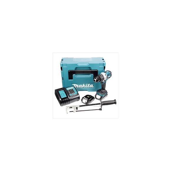 Makita Dhp 481 Perceuse Visseuse À Percussion Sans Fil 18 V Li-ion + 2x Batteries Bl1820 2 Ah + Chargeur Dc18sd + Coffret Makp