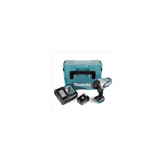 Makita Dtw 1001 Rf1j 18 V Li-ion Brushless Boulonneuse À Chocs Sans Fil Avec Boîtier Makpac + 1x Batterie Bl 1830 3,0 Ah + Ch