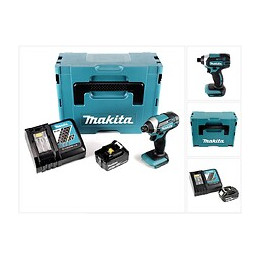 Makita Dtd 152 Rf1j 18v Li-ion Visseuse À Chocs Sans Fil Avec Boîtier Makpac + 1x Batterie Bl1830 3,0 Ah + Chargeur Dc18rc